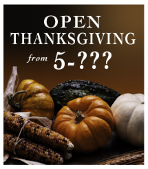 Thanksgiving hours